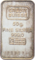 Preview: 50 Gramm Silberbarren Credit Suisse